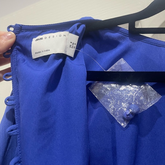MAXI BLUE ASOS DRESS SIZE 8AU - Picture 3 of 7